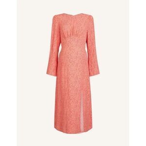 Nobody’s Child Maternity Tula Midi Dress in Saffy Squiggle Pink Size 14 NEW